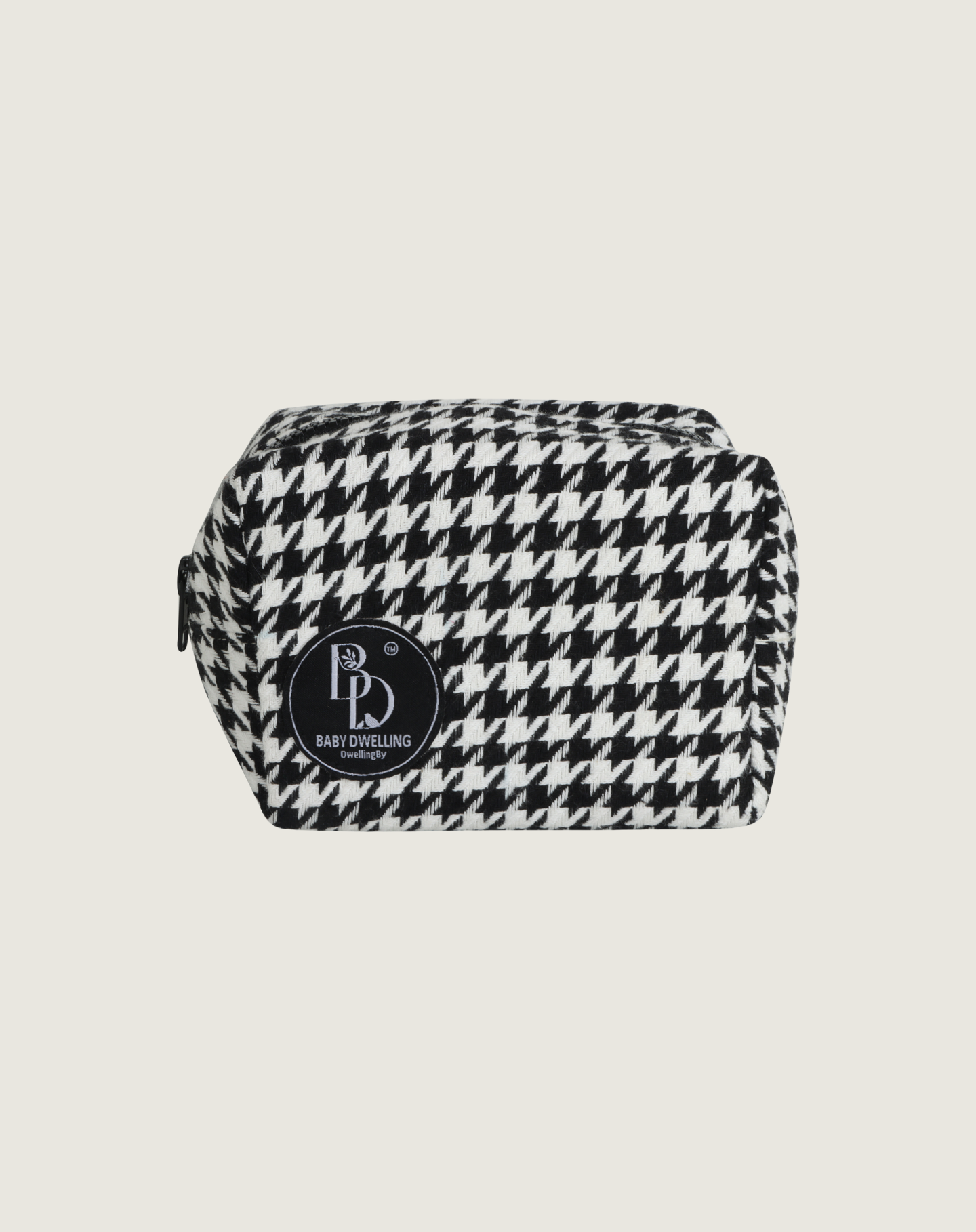 Haven Pouch Black&White Houndstooth